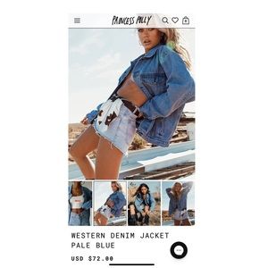 Princess Polly Western Denim Jacket